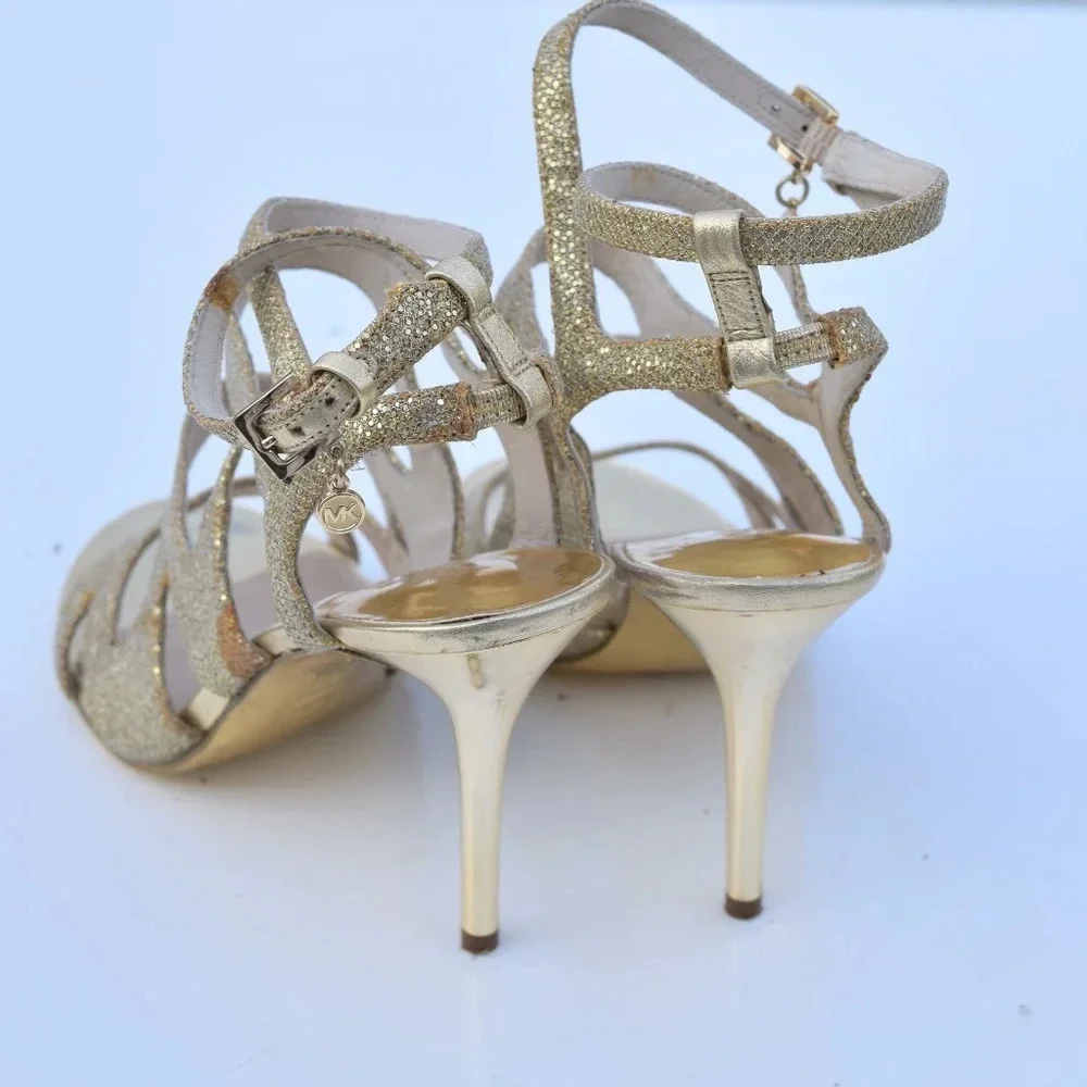 Michael Kors glitter heeled sandals